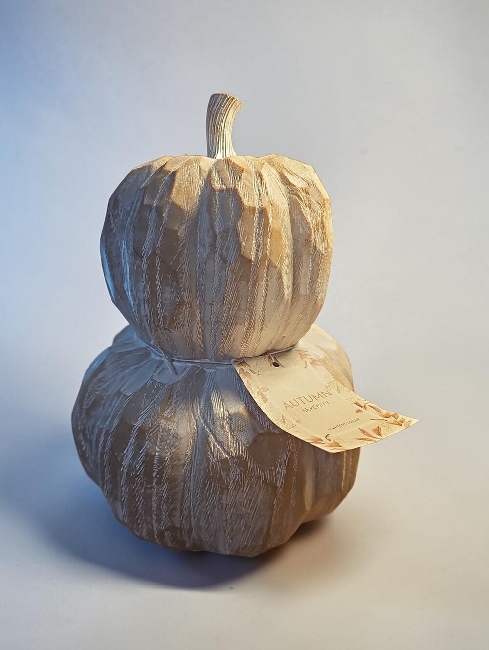 Autumn Stackable Nwt Decorative Pumpkin - Neutral Beige